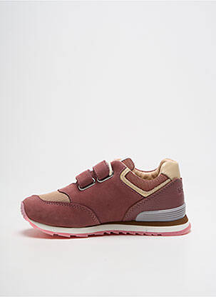 Baskets fermeture scratch bout rond rose BISGAARD fille