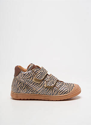 Baskets semelle amovible bout rond beige BISGAARD fille