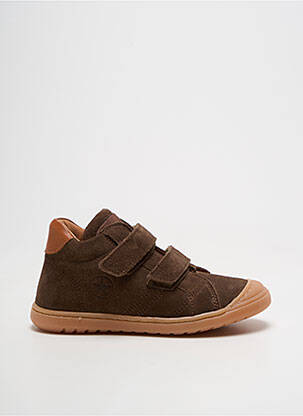 Baskets semelle amovible bout rond marron BISGAARD garcon
