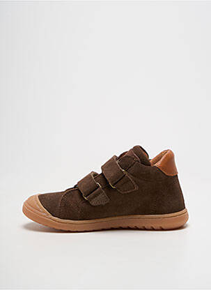 Baskets semelle amovible bout rond marron BISGAARD garçon