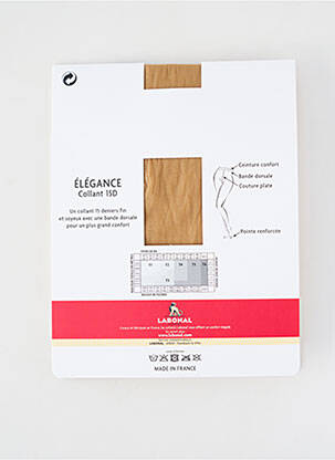 Collants stretch beige LABONAL femme