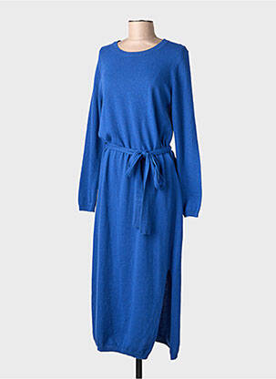 Robe pull stretch manches longues bleu RIVER WOODS femme