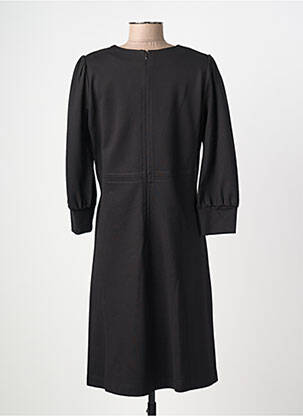 Robe mi-longue manches 3/4 manches 3/4 noir SUMMUM femme