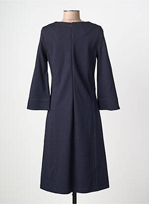 Robe mi-longue manches 3/4 manches 3/4 bleu SUMMUM femme