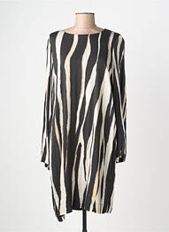 Robe courte manches longues manches longues noir MARC AUREL femme