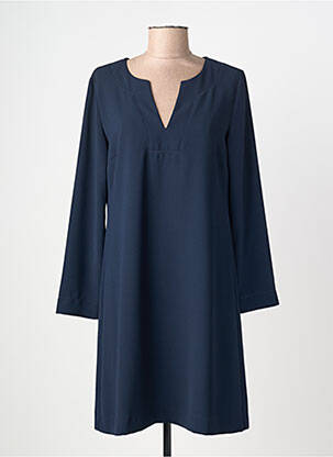 Robe courte manches longues manches longues bleu RIVER WOODS femme