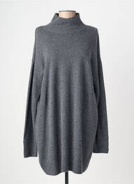 Robe pull resserrée sur le bas manches longues gris BERENICE femme