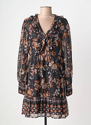 Robe courte manches longues manches longues noir LIU JO femme