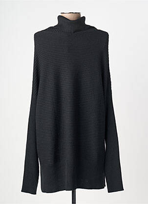 Pull tunique stretch manches longues noir MARC AUREL femme