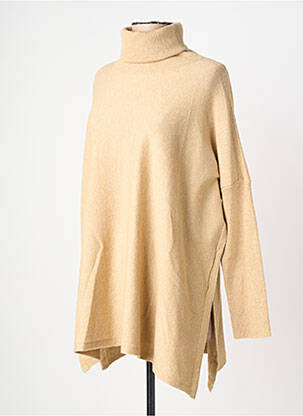 Pull tunique tissage chiné manches longues beige SCAPA femme