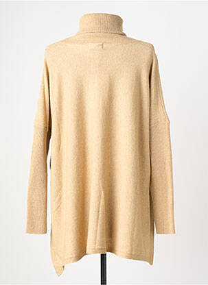 Pull tunique tissage chiné manches longues beige SCAPA femme