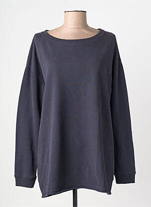 Sweat-shirt coupe over-size manches longues bleu JUVIA femme
