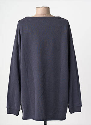 Sweat-shirt coupe over-size manches longues bleu JUVIA femme