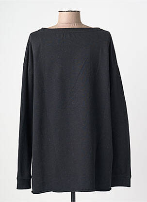 Sweat-shirt coupe over-size manches longues noir JUVIA femme