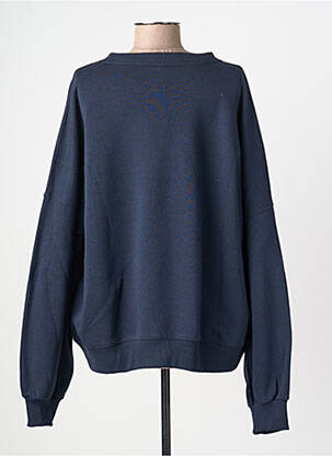 Sweat-shirt coupe over-size manches longues bleu SUMMUM femme
