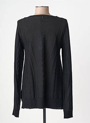 Pull stretch manches longues noir HIGH femme