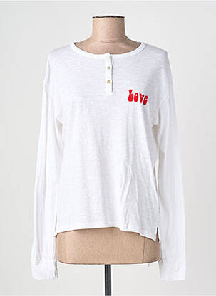 T-shirt manches longues manches longues blanc FIVE femme