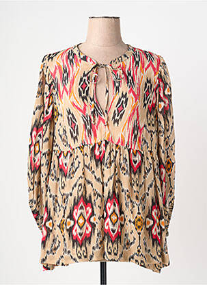 Blouse manches 3/4 manches 3/4 beige SUMMUM femme