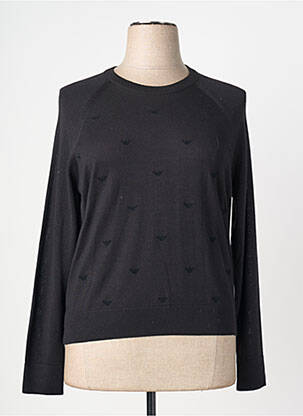 Pull stretch manches longues noir EMPORIO ARMANI femme