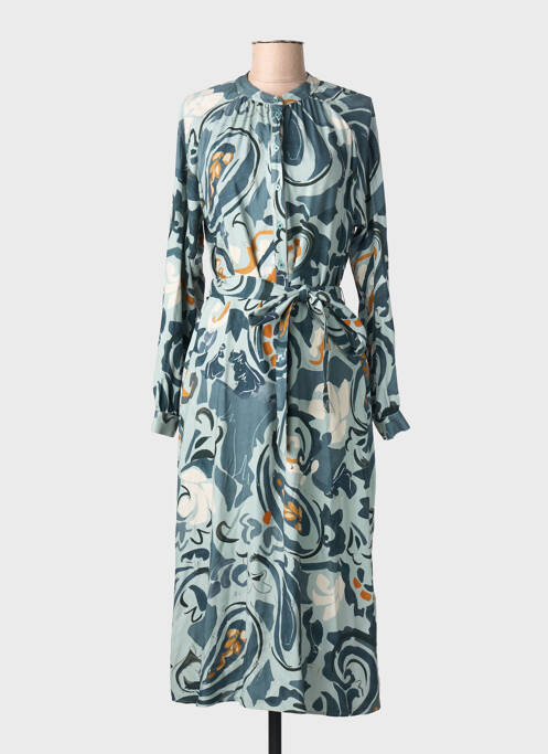 Robe longue manches longues manches longues vert RIVER WOODS femme
