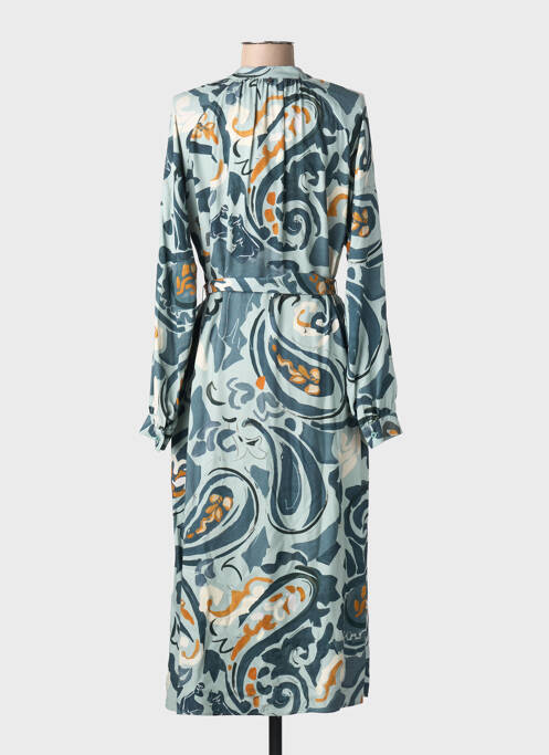 Robe longue manches longues manches longues vert RIVER WOODS femme