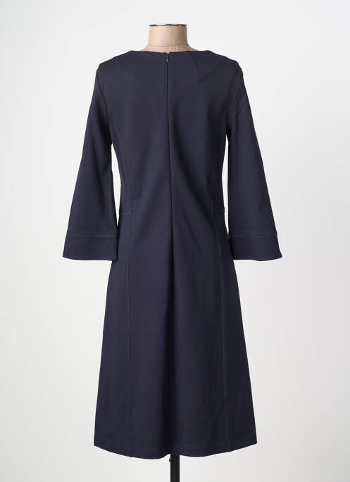 Robe mi-longue manches 3/4 manches 3/4 bleu SUMMUM femme
