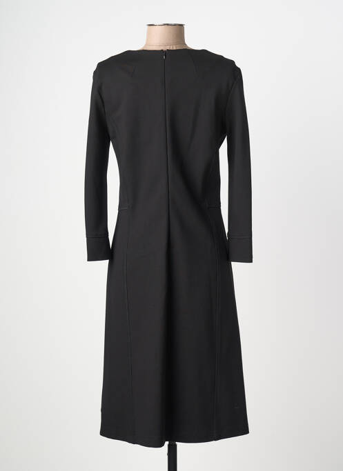 Robe mi-longue manches 3/4 manches 3/4 noir SUMMUM femme