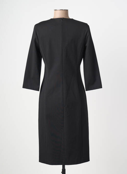 Robe mi-longue manches 3/4 manches 3/4 noir MARC AUREL femme