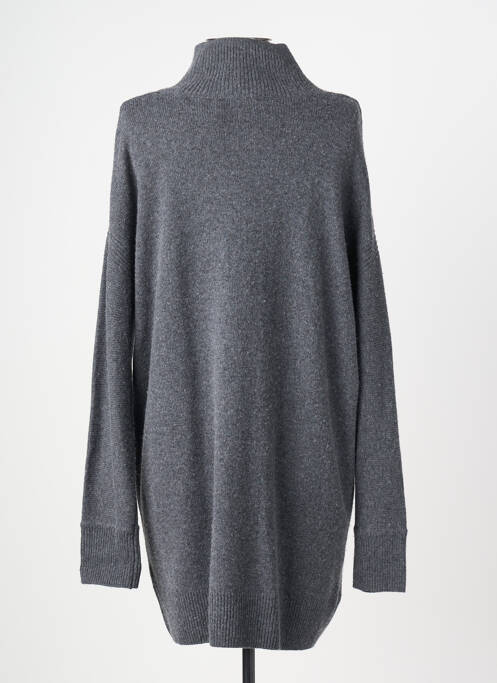 Robe pull tissage chiné manches longues gris BERENICE femme