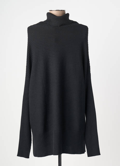Pull tunique stretch manches longues noir MARC AUREL femme