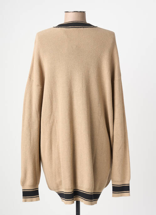 Gilet manches longues stretch marron ARMANI EXCHANGE femme