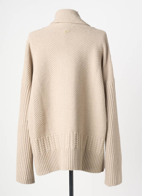 Gilet manches longues stretch beige ARMANI EXCHANGE femme