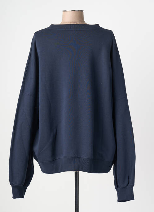 Sweat-shirt coupe over-size manches longues bleu SUMMUM femme