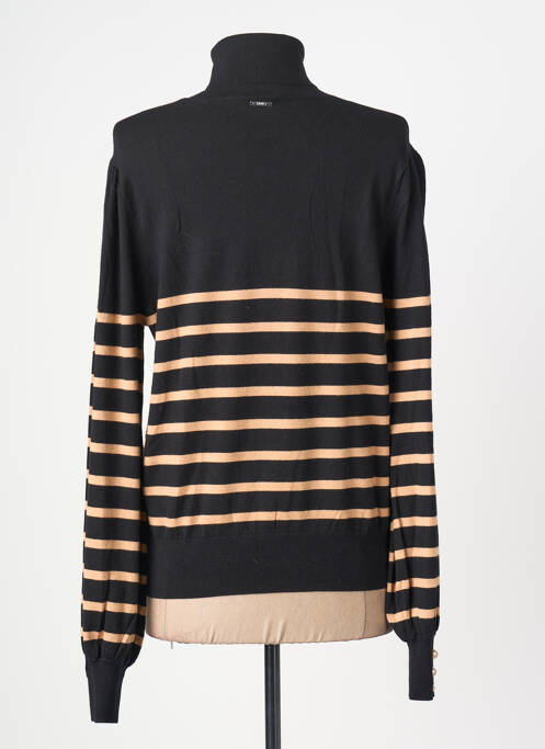 Pull col roulé stretch manches longues noir LIU JO femme