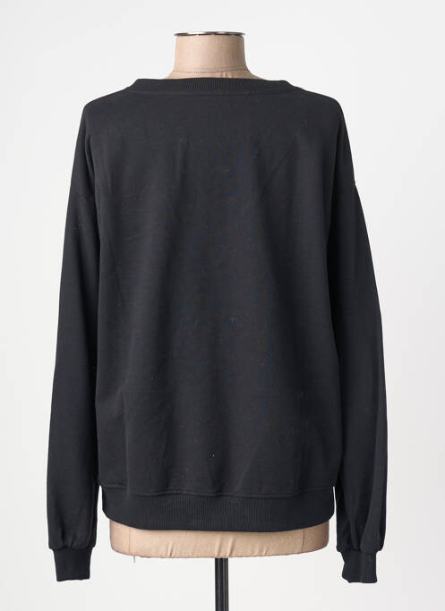 Sweat-shirt stretch manches longues noir JUVIA femme
