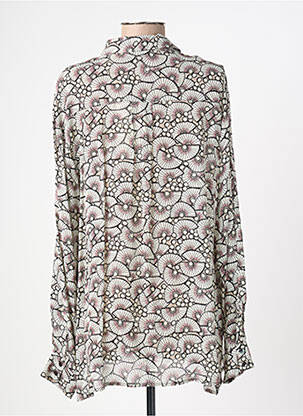 Chemisier tissage crêpe manches longues gris SUMMUM femme
