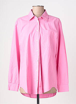 Chemisier coupe droite manches longues rose HARTFORD femme