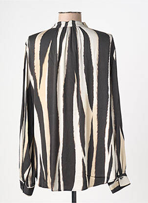 Blouse col rond manches longues noir MARC AUREL femme