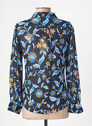 Chemisier imprimé fleurs manches longues bleu HARTFORD femme