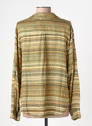 Blouse tissage popeline manches longues beige RIVER WOODS femme