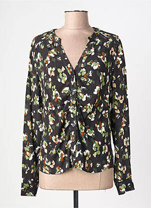 Chemisier coupe cintrée manches longues noir LIU JO femme