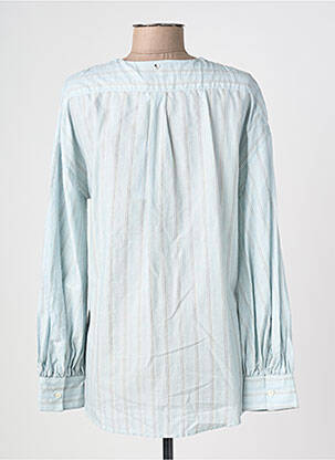 Chemisier coupe cintrée manches longues bleu HIGH femme