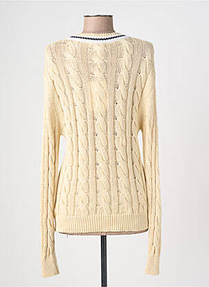 Pull col v manches longues beige SCAPA femme