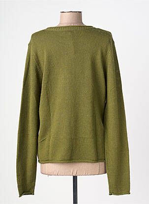 Pull coupe cintrée manches longues vert TOMMY HILFIGER femme
