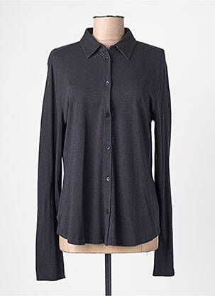 Chemisier coupe cintrée manches longues bleu JUVIA femme