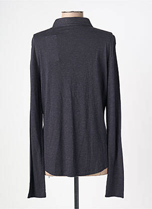 Chemisier coupe cintrée manches longues bleu JUVIA femme