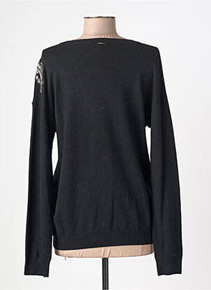 Pull col v manches longues noir LIU JO femme