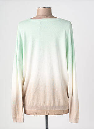 Pull col v manches longues vert MARC AUREL femme