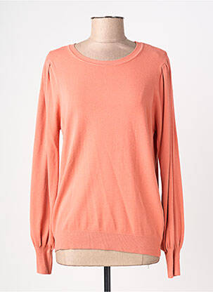 Pull stretch manches longues orange SUMMUM femme