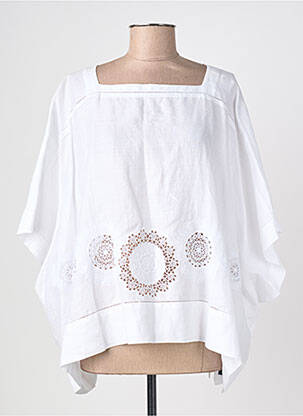 Blouse manches 3/4 manches 3/4 blanc HIGH femme